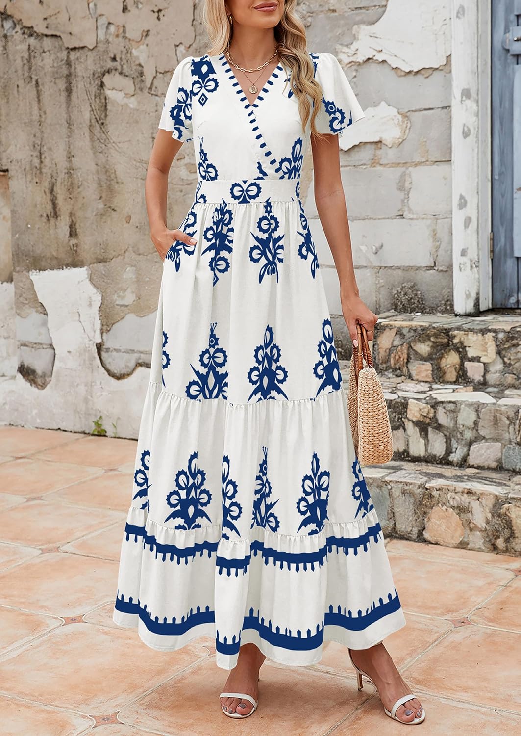womens white look dress